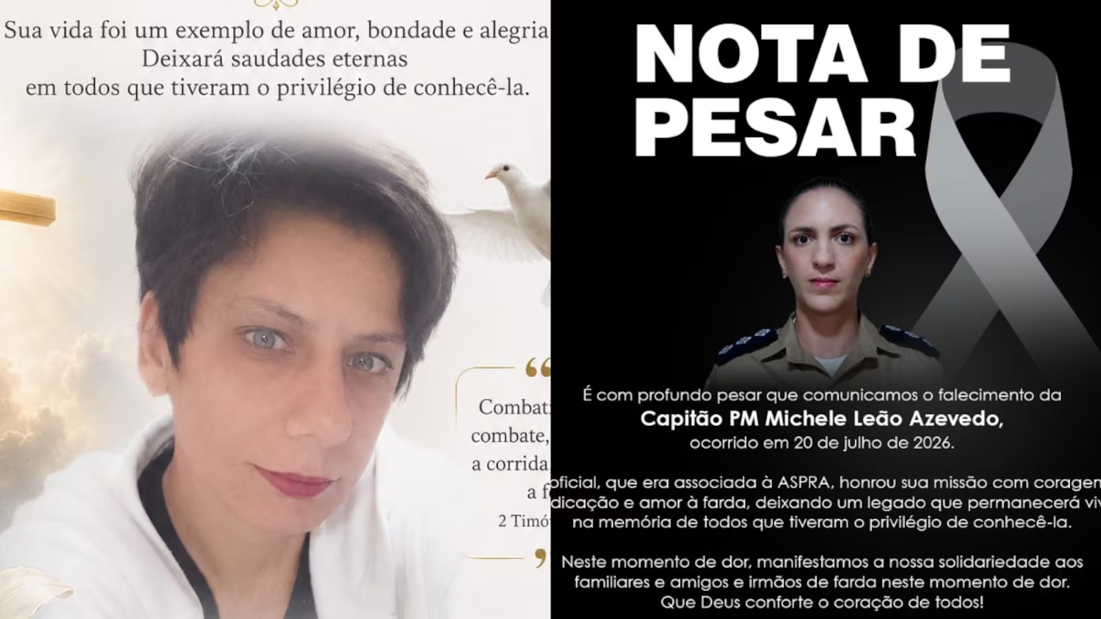 Casos de capitã Michele e Stifanie mostram que o feminicídio não escolhe profissão ou classe social
