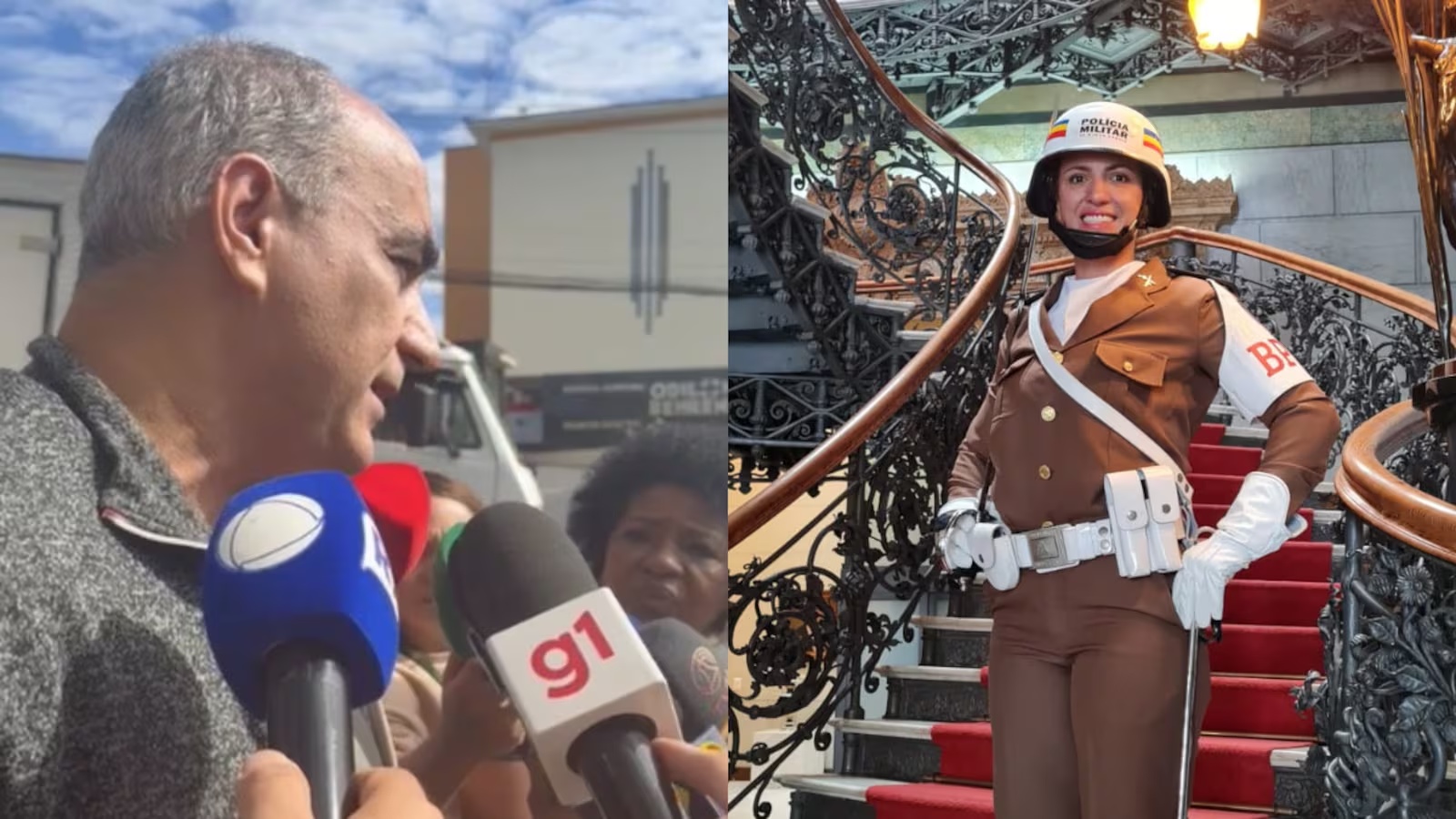 ‘Ela sempre foi incentivada a largar’, diz tio de capitã da PM durante sepultamento