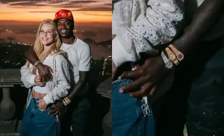 Vini Jr. exibe relógios luxuosos em visita ao Cristo Redentor com Virginia Fonseca