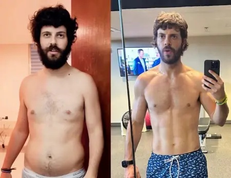 Youtuber Diogo Defante revela que mudança corporal foi resultado de um ano de cuidados com saúde física e mental