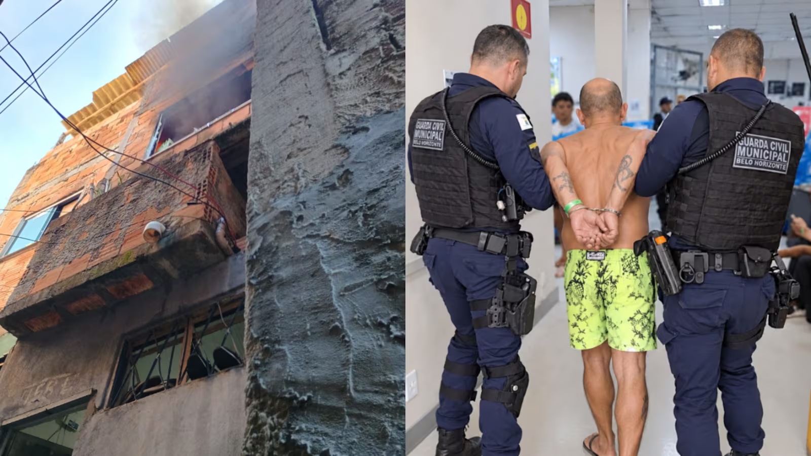 Homem é preso após tentativa de feminicídio, agressões, incêndio e fuga em Belo Horizonte