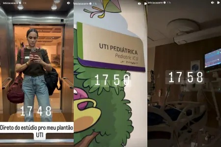 Leticia Cazarré interrompe trabalho para acompanhar filha internada com pneumonia
