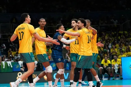 Brasil inicia com vitória o Campeonato Sul-Americano de Vôlei Masculino em 2023