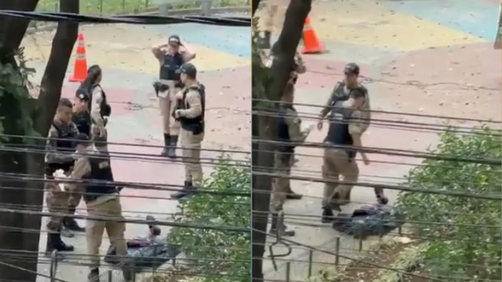 Homem é baleado por policial militar após avançar contra agentes com faca em praça de Belo Horizonte