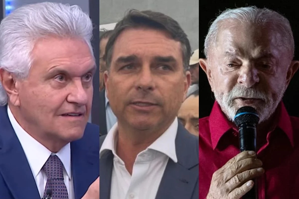 Pesquisa indica empate técnico entre Caiado e Flávio Bolsonaro em Goiás, com Lula em terceiro lugar