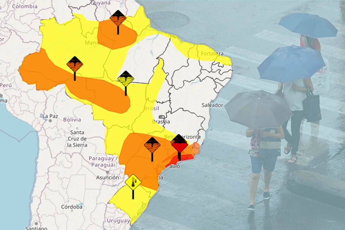 Frente fria provoca instabilidade e chuvas em grande parte do Brasil durante feriado de 7 de Setembro