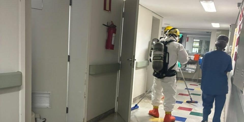 Vazamento de ácido peracético no CTI Pediátrico da Santa Casa BH mobiliza Bombeiros