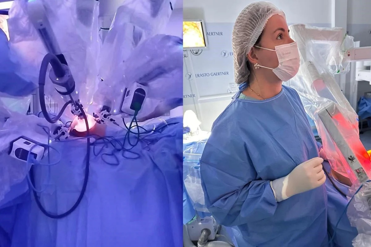Hospital do DF realiza primeira cirurgia robótica para câncer de mama com plataforma Da Vinci Xi
