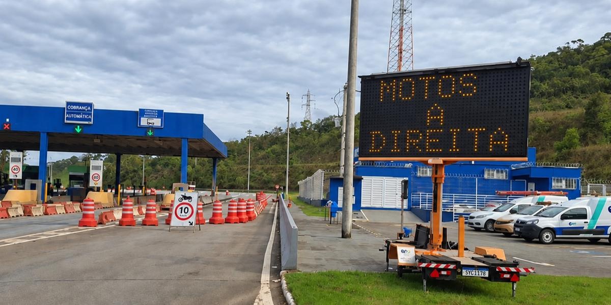 Novos acessos exclusivos para motocicletas nos pedágios da BR-040 facilitam passagem e aumentam segurança