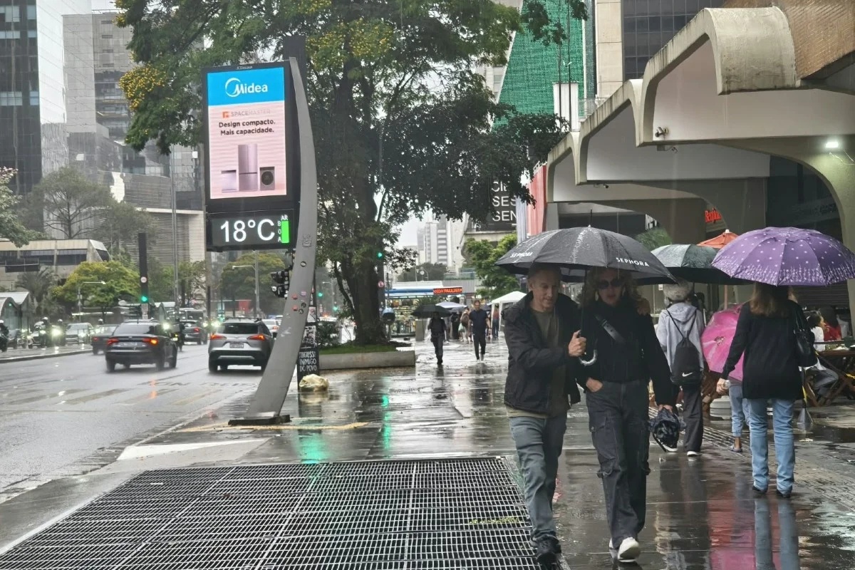 Previsão do tempo aponta variações de calor, chuva e risco de temporais em diferentes regiões do Brasil nesta quarta-feira