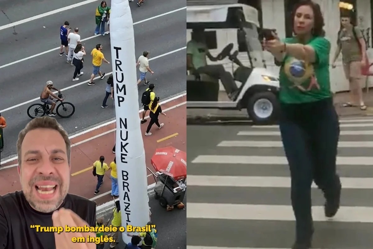 Boulos compara ato de Flávio Bolsonaro na Paulista a episódio envolvendo Carla Zambelli e critica manifestação com símbolo de ameaça de bomba