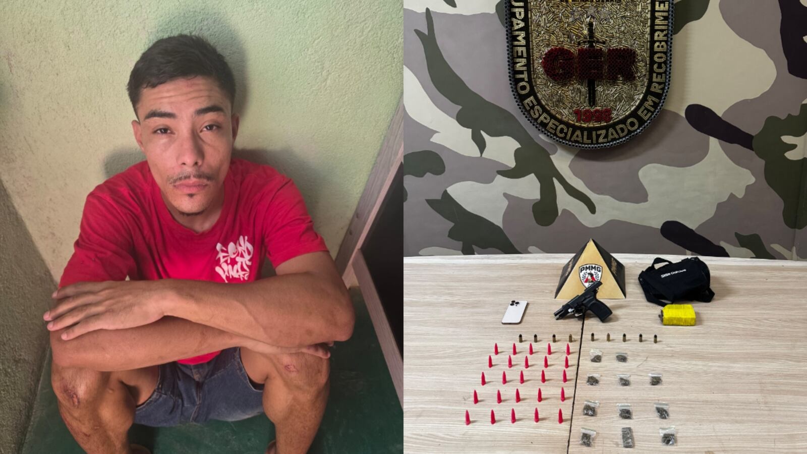 Polícia prende suspeito de homicídio conhecido como ‘Jack Chan’ após fuga na Região Metropolitana de Belo Horizonte