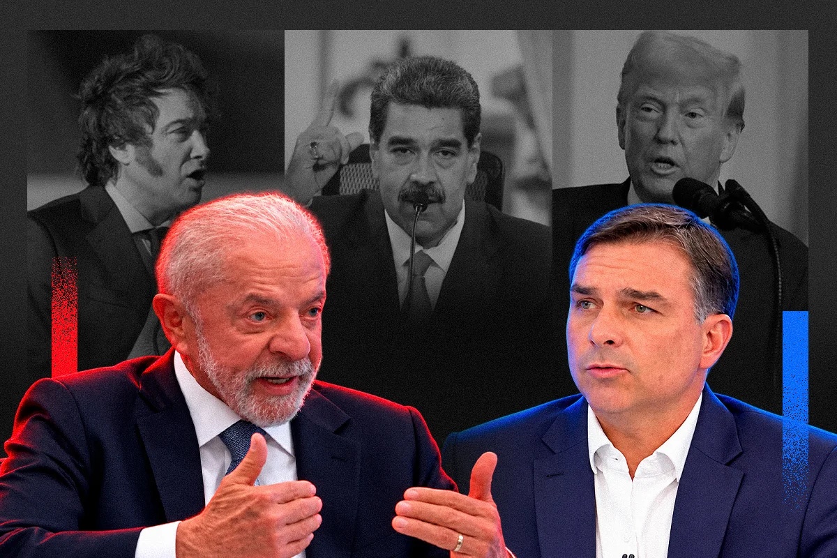 Divergências na política externa de Lula e Flávio Bolsonaro refletem polarização e alinhamentos distintos