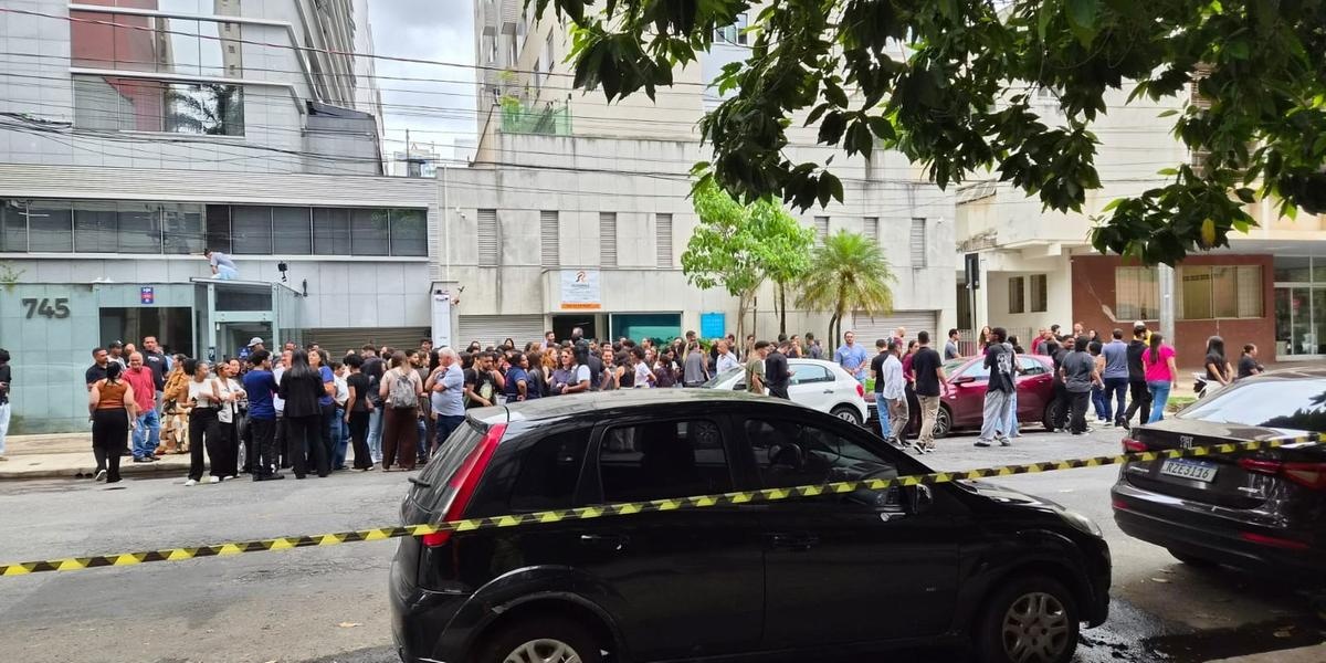 Vazamento de gás provoca evacuação preventiva em construtora no bairro Funcionários, em Belo Horizonte