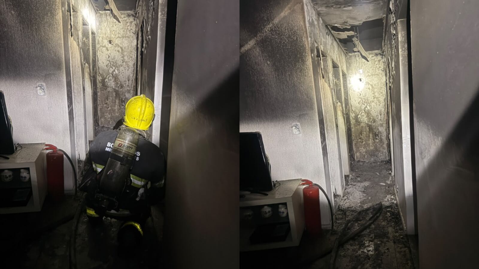 Incêndio em apartamento no bairro São Lucas, em Belo Horizonte, provoca danos e resgate de gatos